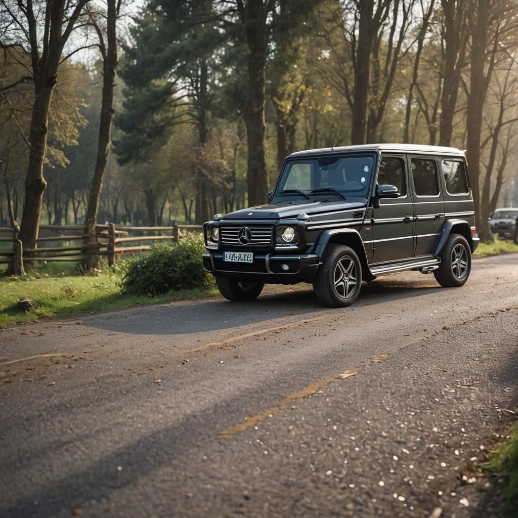 Granny Driving Mercedes G-Wagon: Professional Photography
