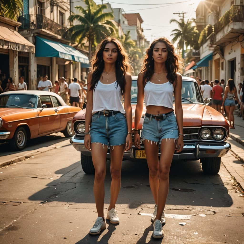 Two Cuban Girls, sometimes only one, who knows? It's AI right? Let's see what happens...