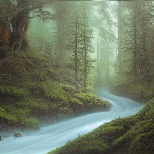 Mystical Björnö: Oil Painting Landscape