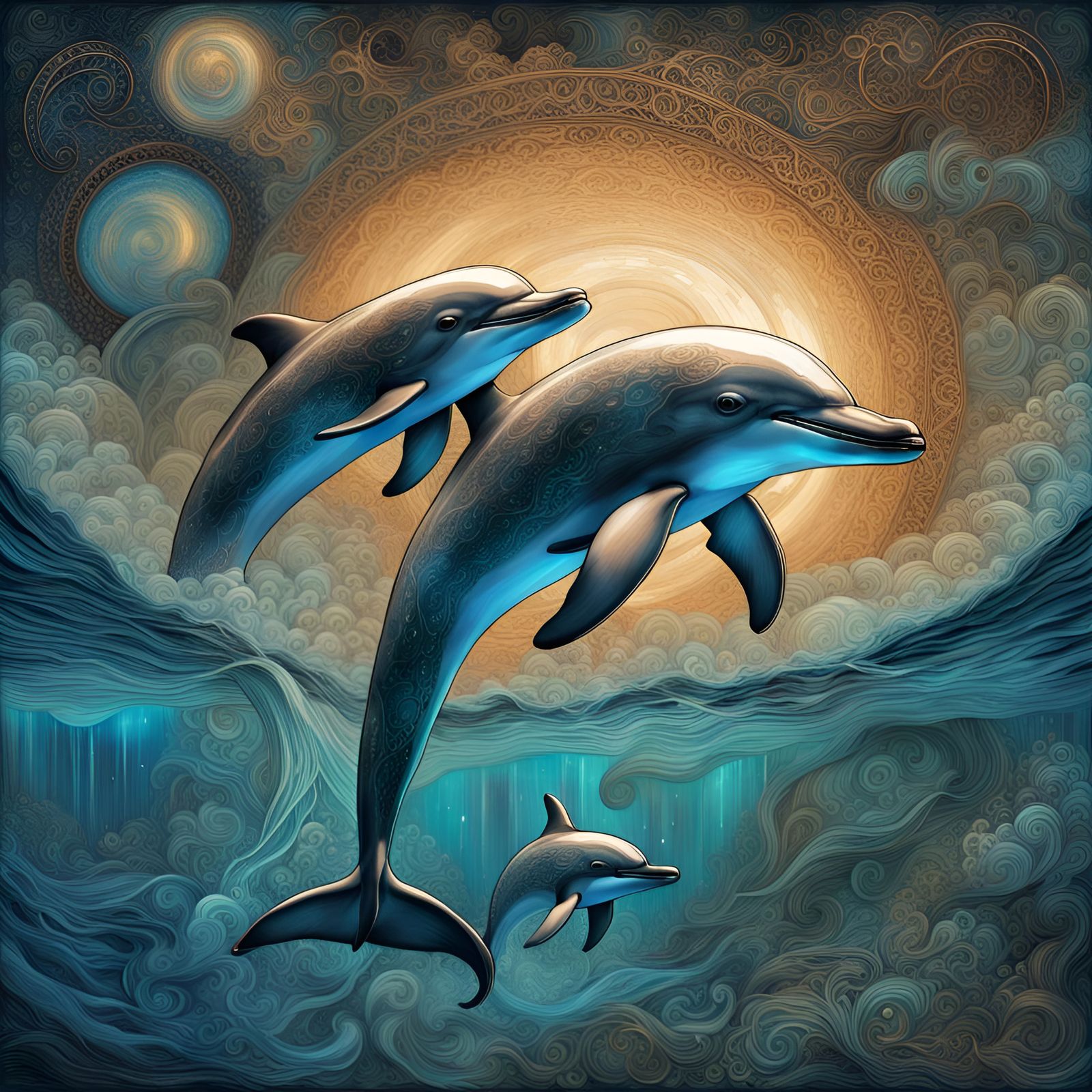 DOLPHINS MOONLIT DANCE