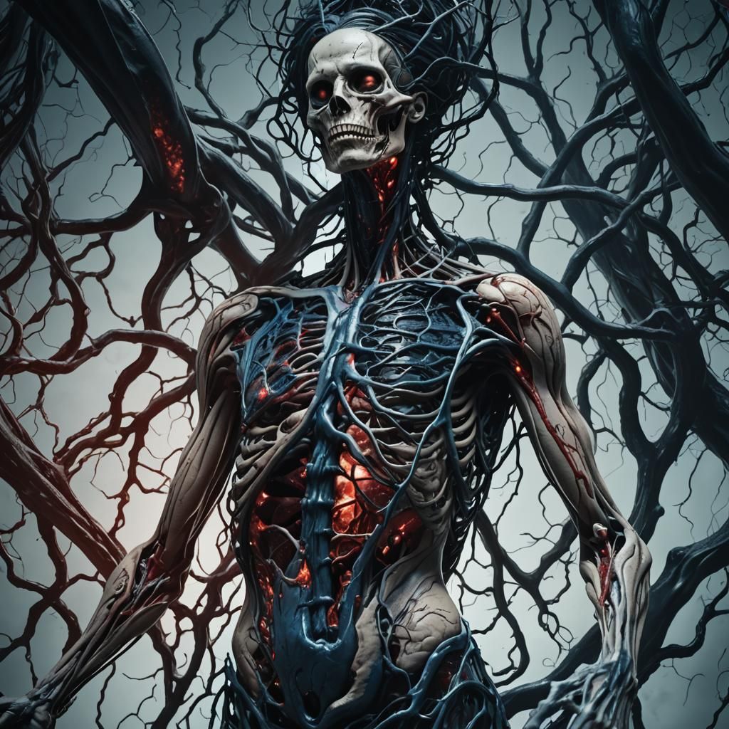 Surreal Anatomy Unfolds in Dark, Twisted Flesh