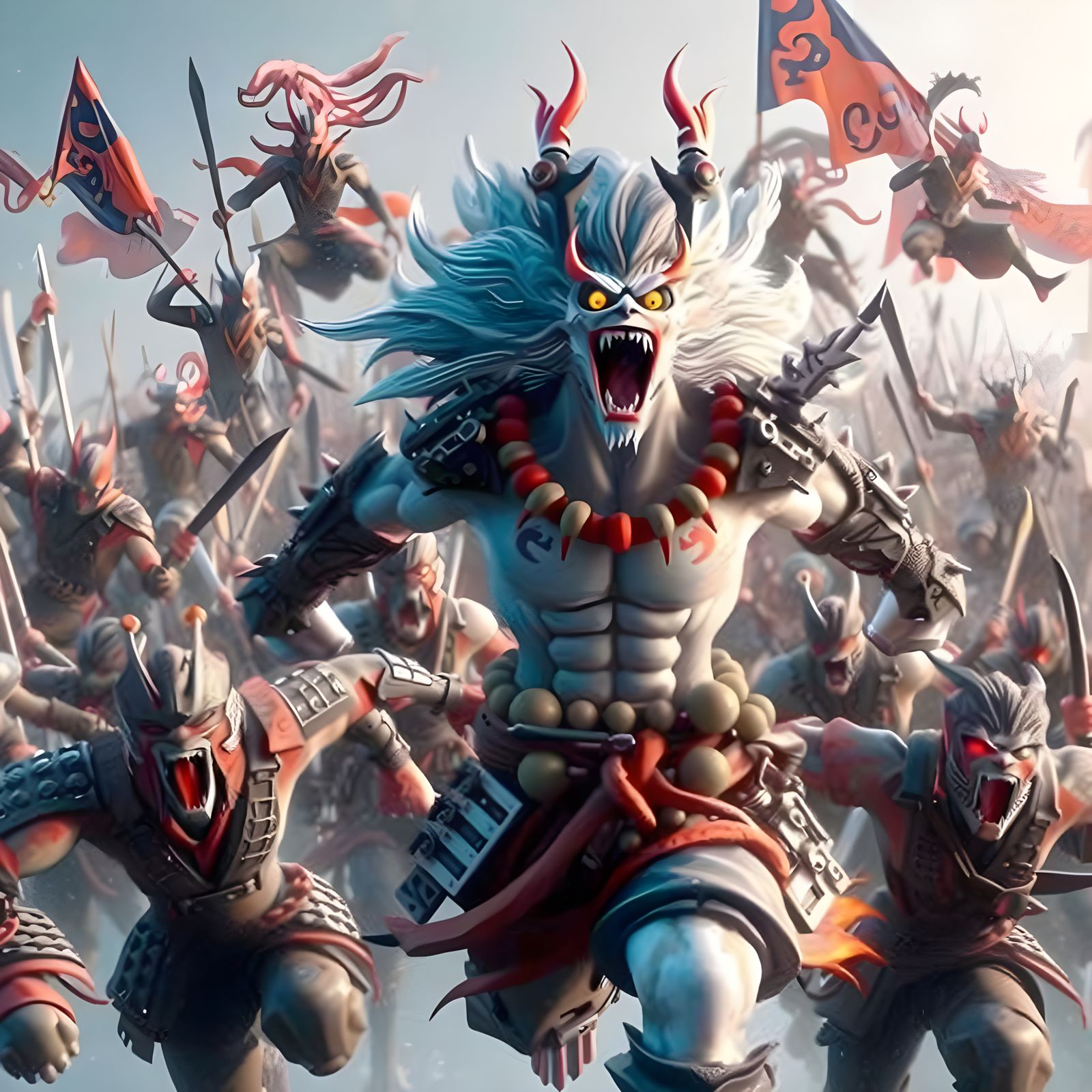 Armored Warriors Unite in Futuristic Battle