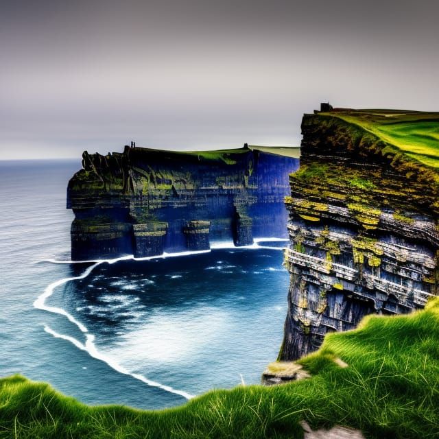Cliffs of Moher: Detailed Matte Painting in Ireland