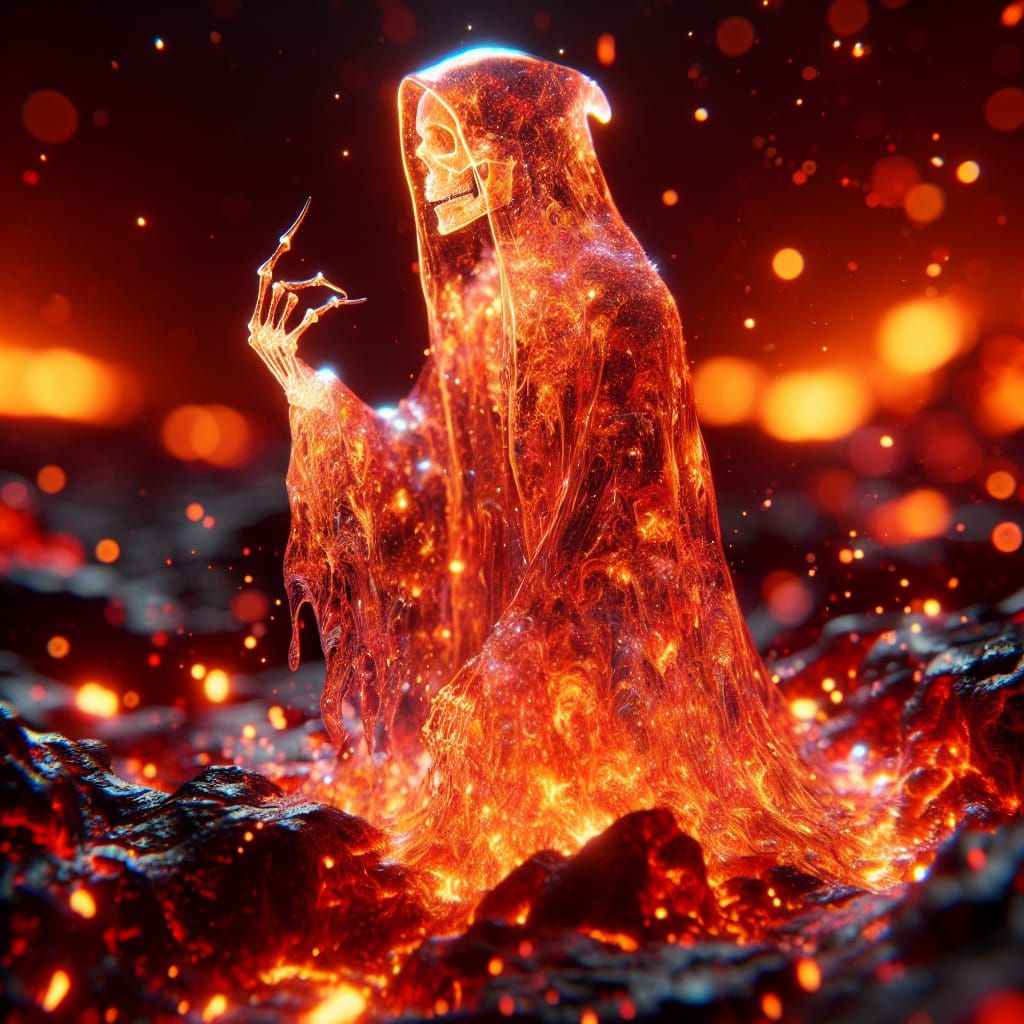 Lava Reaper Emanates Fiery Glow