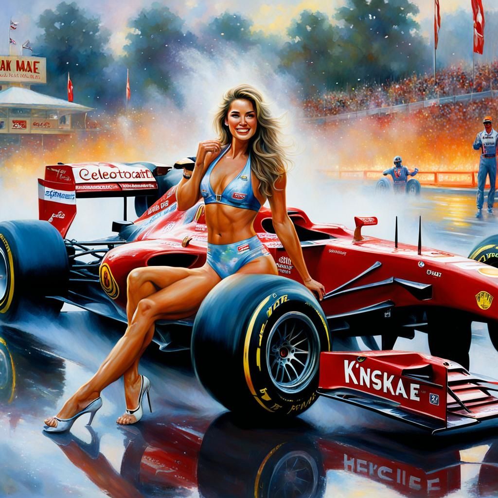 Formula One Bikini Winner in Ethereal Fantasy Style