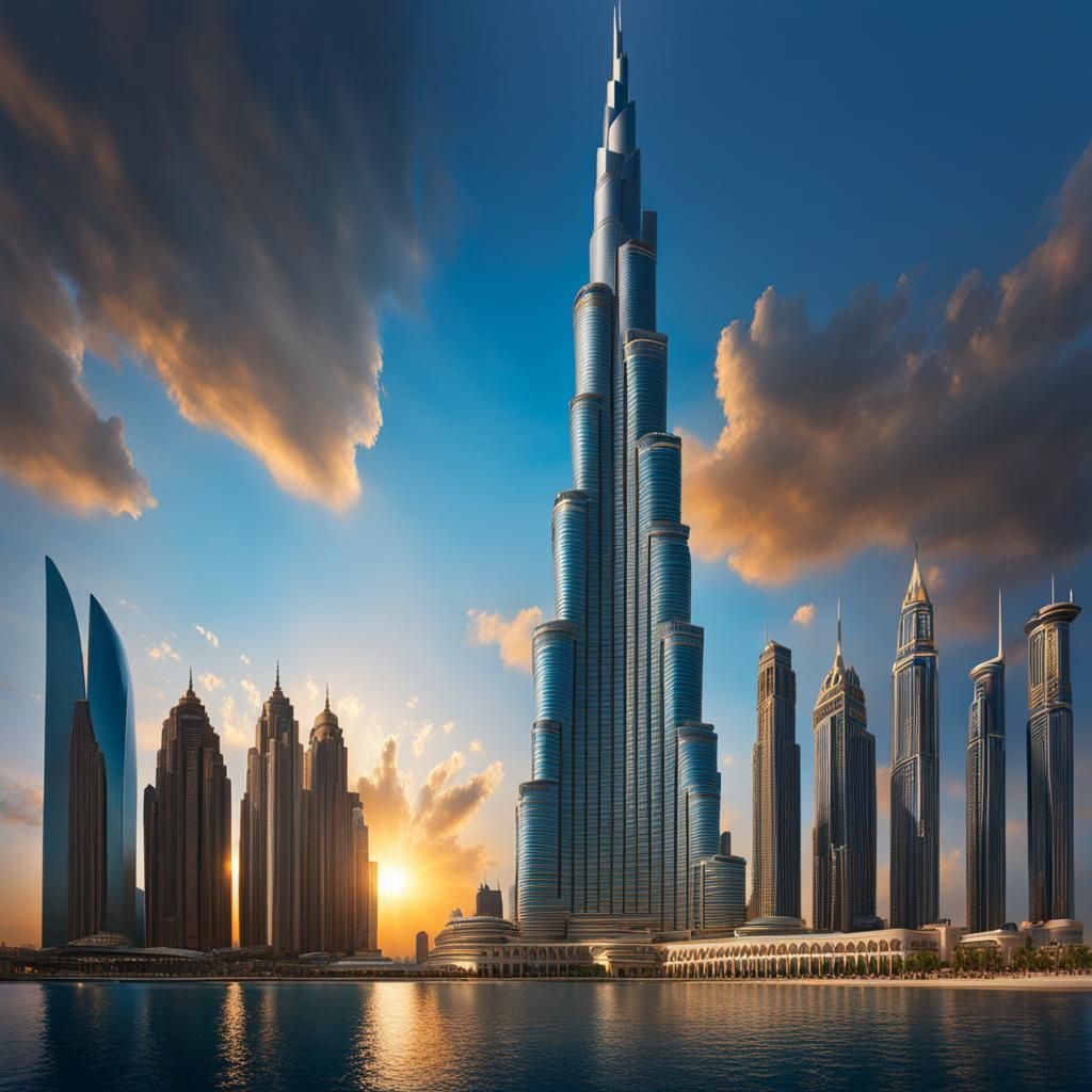 Hyperrealistic Burj Khalifa Concept Art
