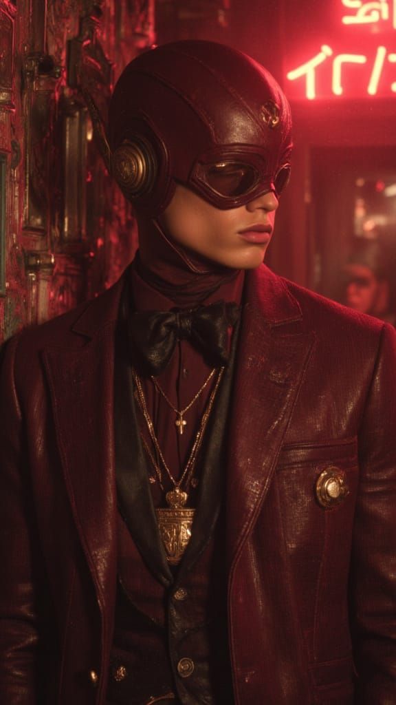 The Flash in Geo Nouveau Style