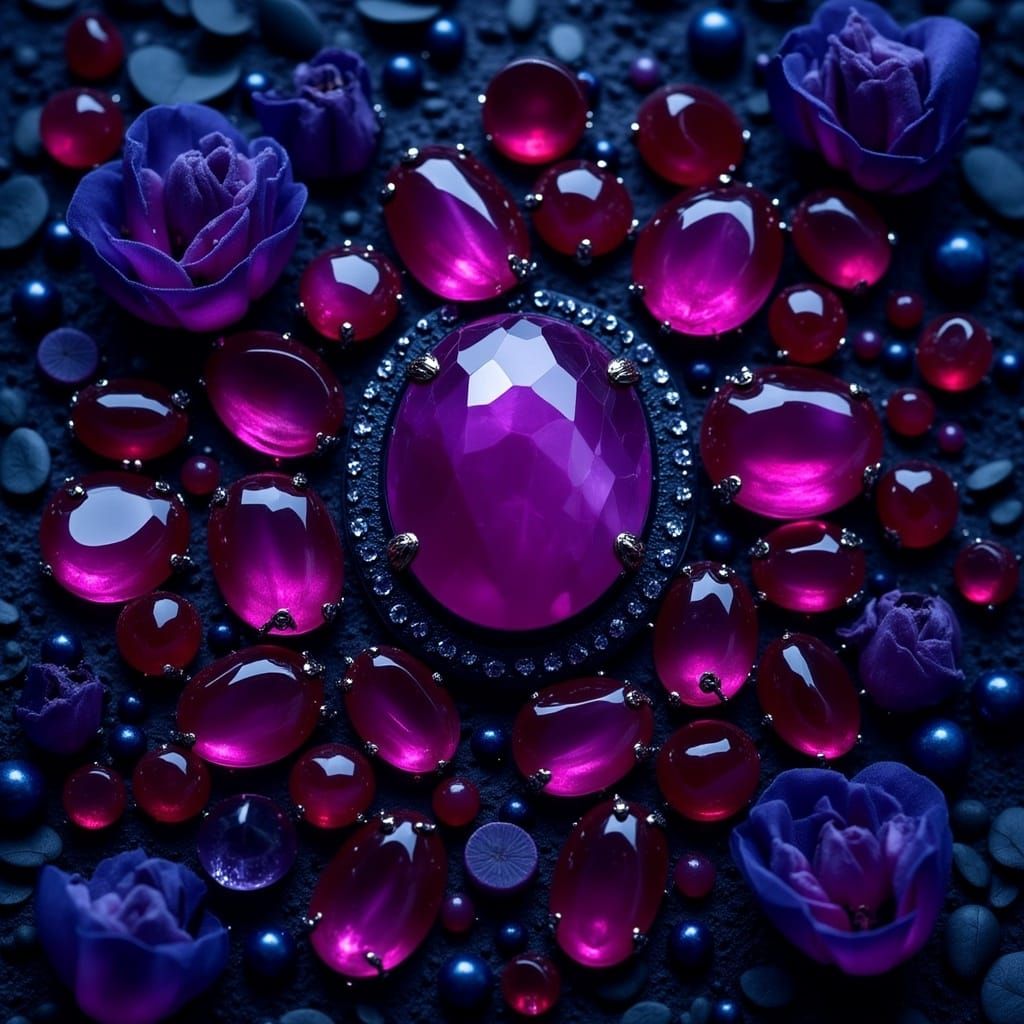 Gothic Color Palette: Ruby, Opal, Indigo, Purple