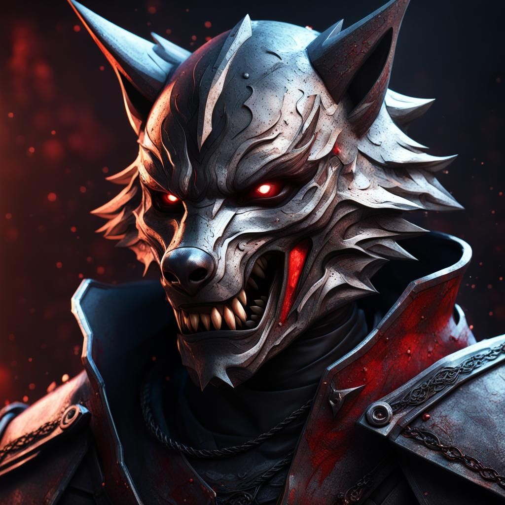 Hyperrealistic Armored Werewolf Vampire in Unreal Engine