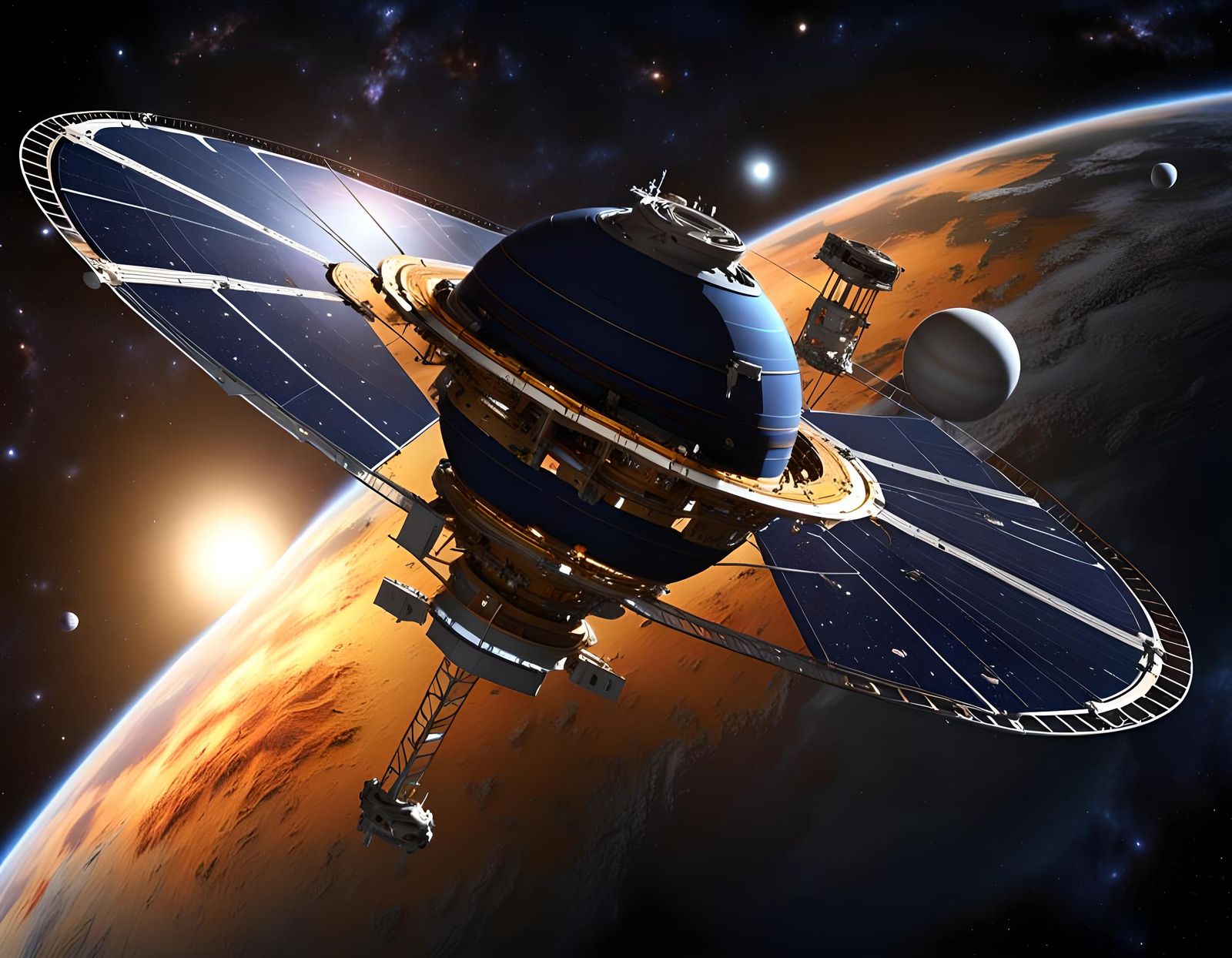 Space Probe Explores Distant Galaxy in High Detail