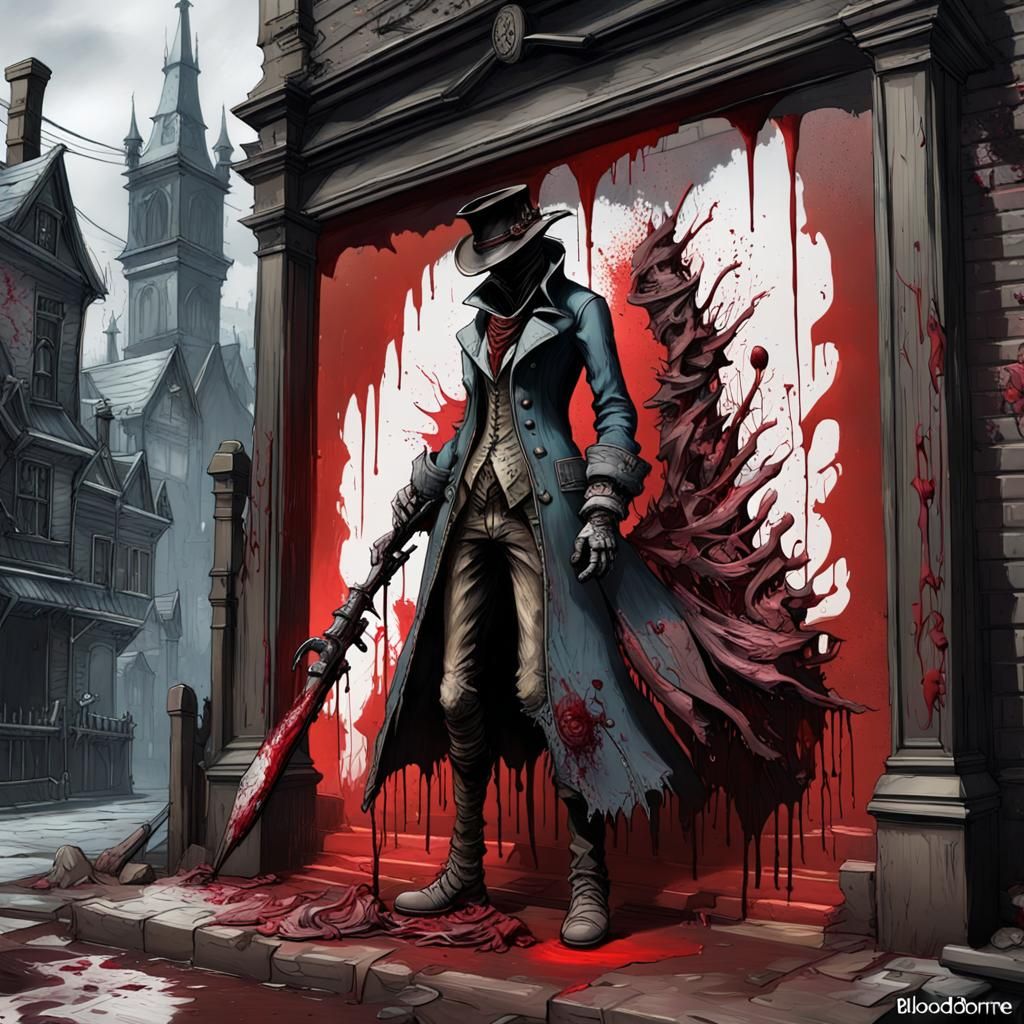 Bloody Graffiti Art in Ultra Quality