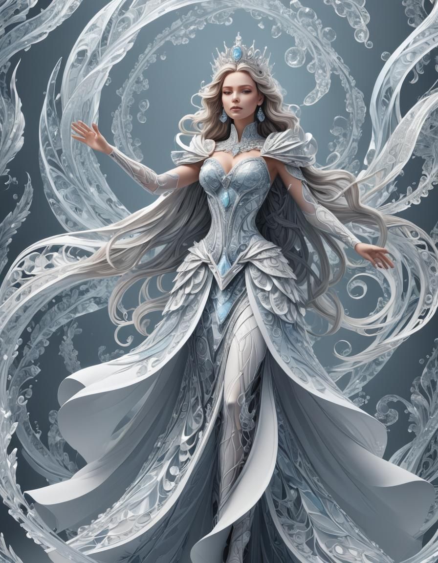 Ice Princess Creates Kingdom with Abstract Fractals