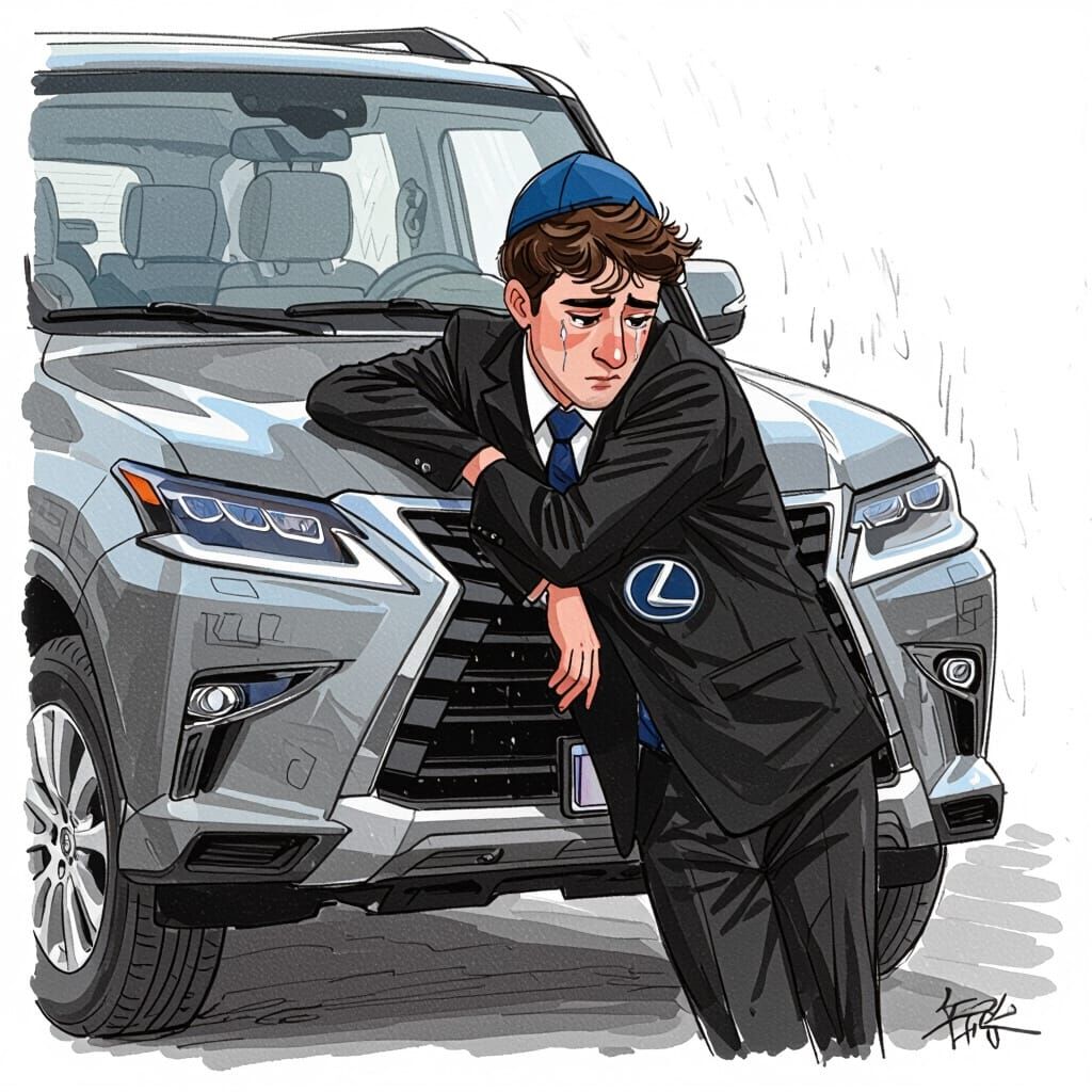 Sad Student Dreams of Driving a Lexus