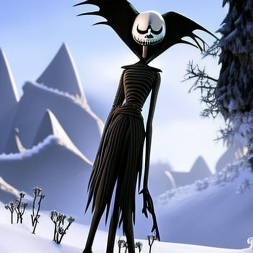Jack Skellington in Haunted Winter Village