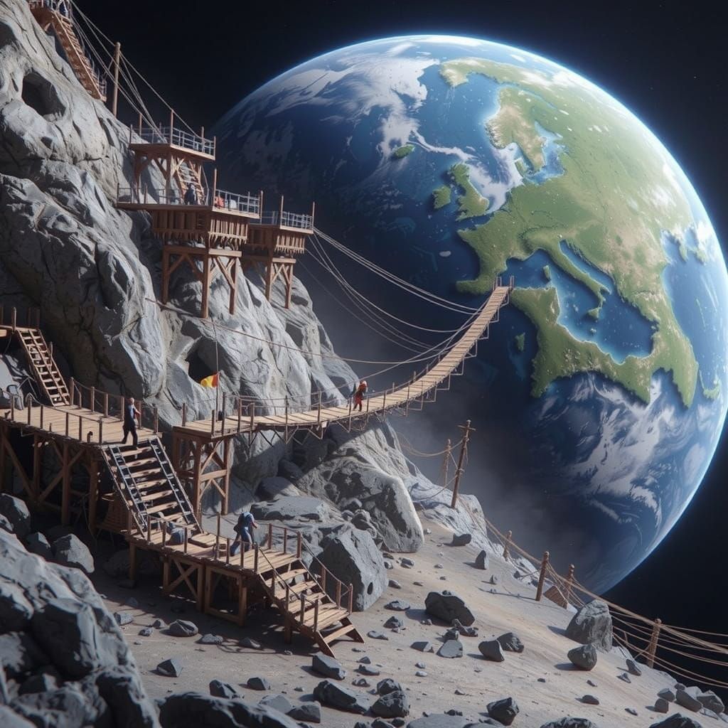Conquering Earth: Moon Path in Unreal Engine