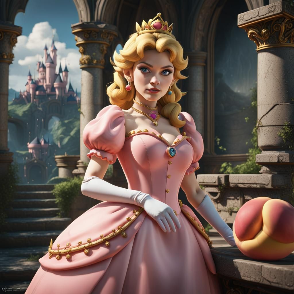 Princess Peach Fantasy Concept Art