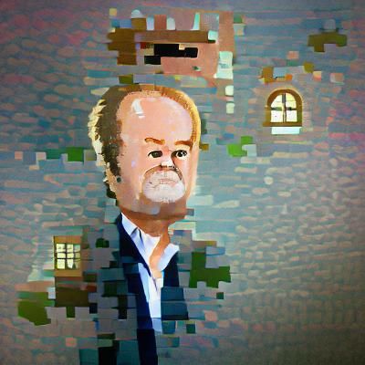 Pixel Art Portrait in 8-bit Style
