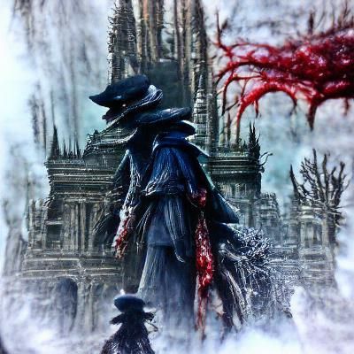 Gothic Cathedral Interior in Dark Fantasy Style