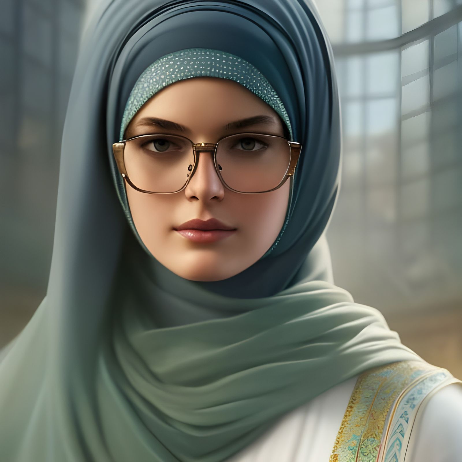 German Student Portrait in Volumetric Lighting