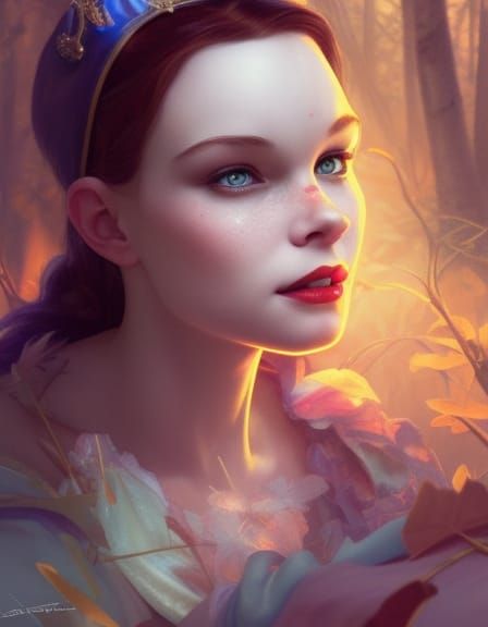 The beauty of a woman - princess Snowwhite