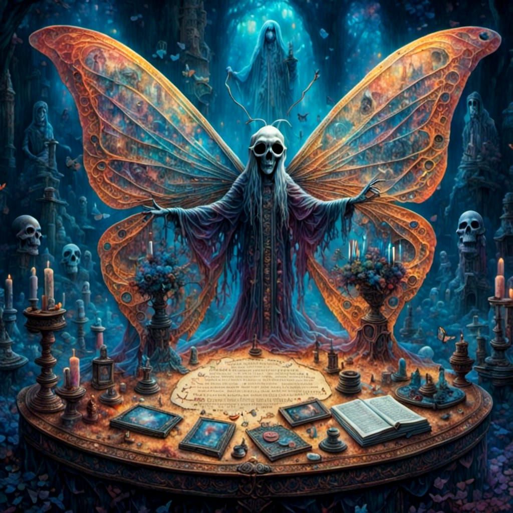 Ouija Butterfly: Hyperreal Gothic Surrealism