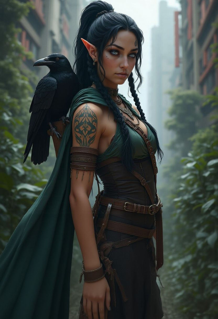 Elven Shadowrunner: Shamanic Leader in Urban Future