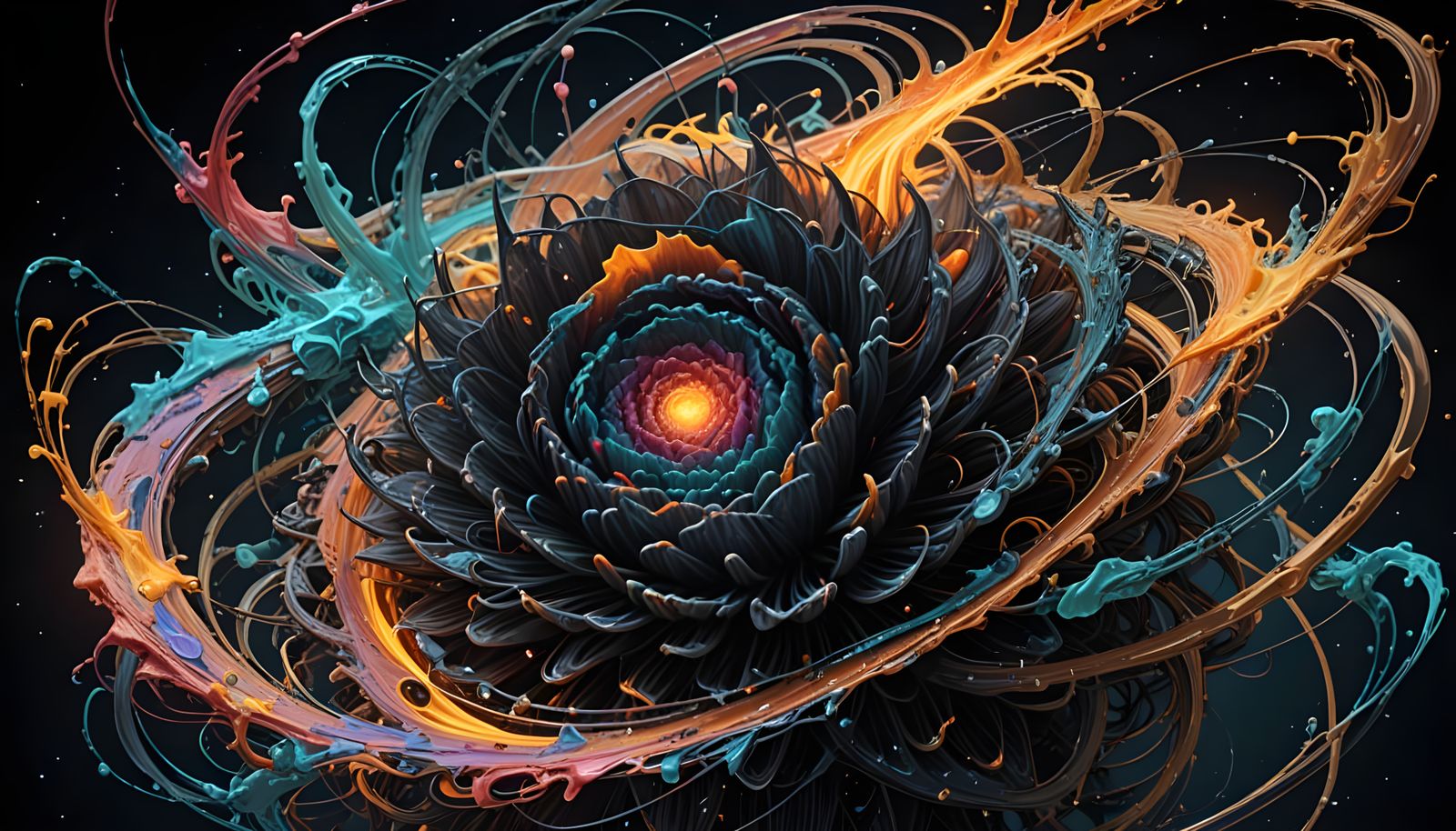 Cosmic Artichoke Blooms in Electromagnetic Colors