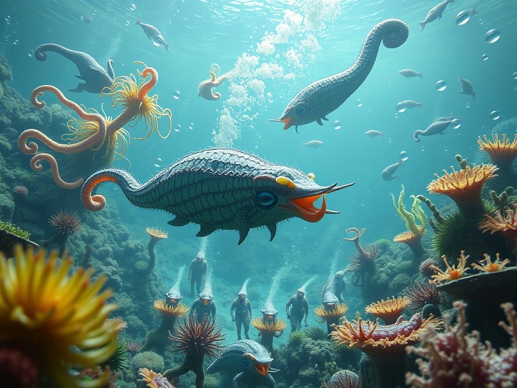 Spirioffom Tardimorph Attack Force vs Submarine Plantalien Spirioffom Nudibranch Techidnas