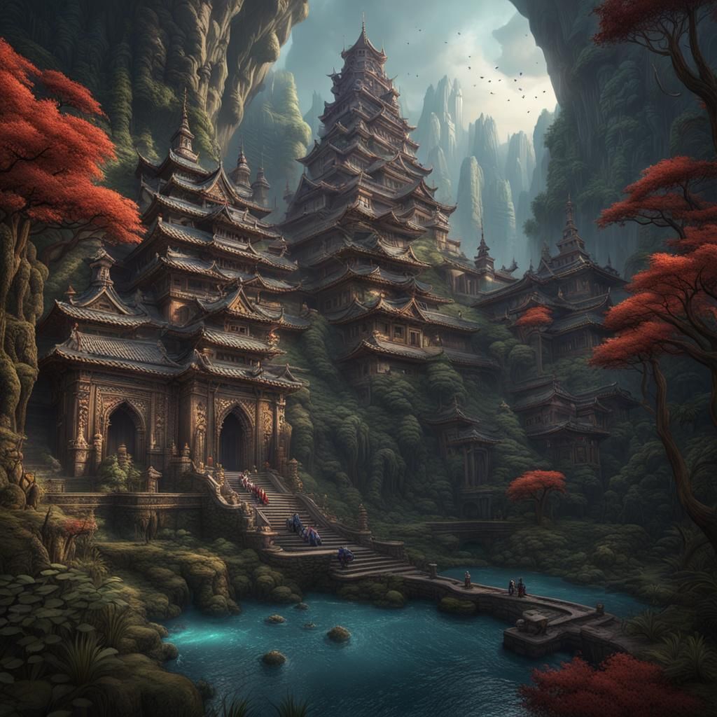 Disturbing Face with Holes: Detailed Matte Painting