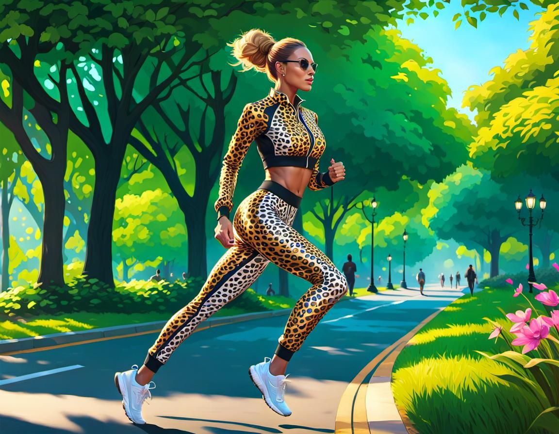 The 2024 Animal print fashion collection - cheetah - jogging...