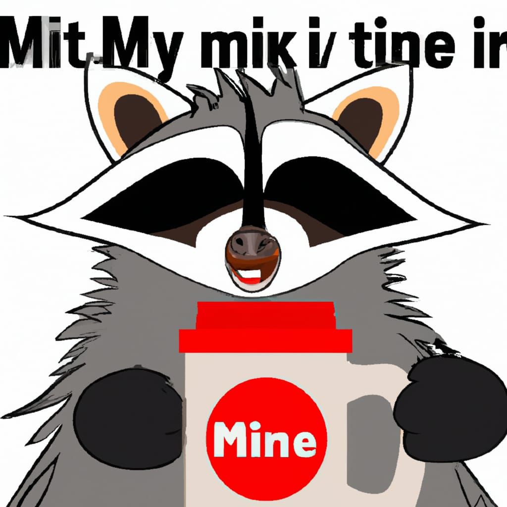 Raccoon Coffee Meme: Mine!