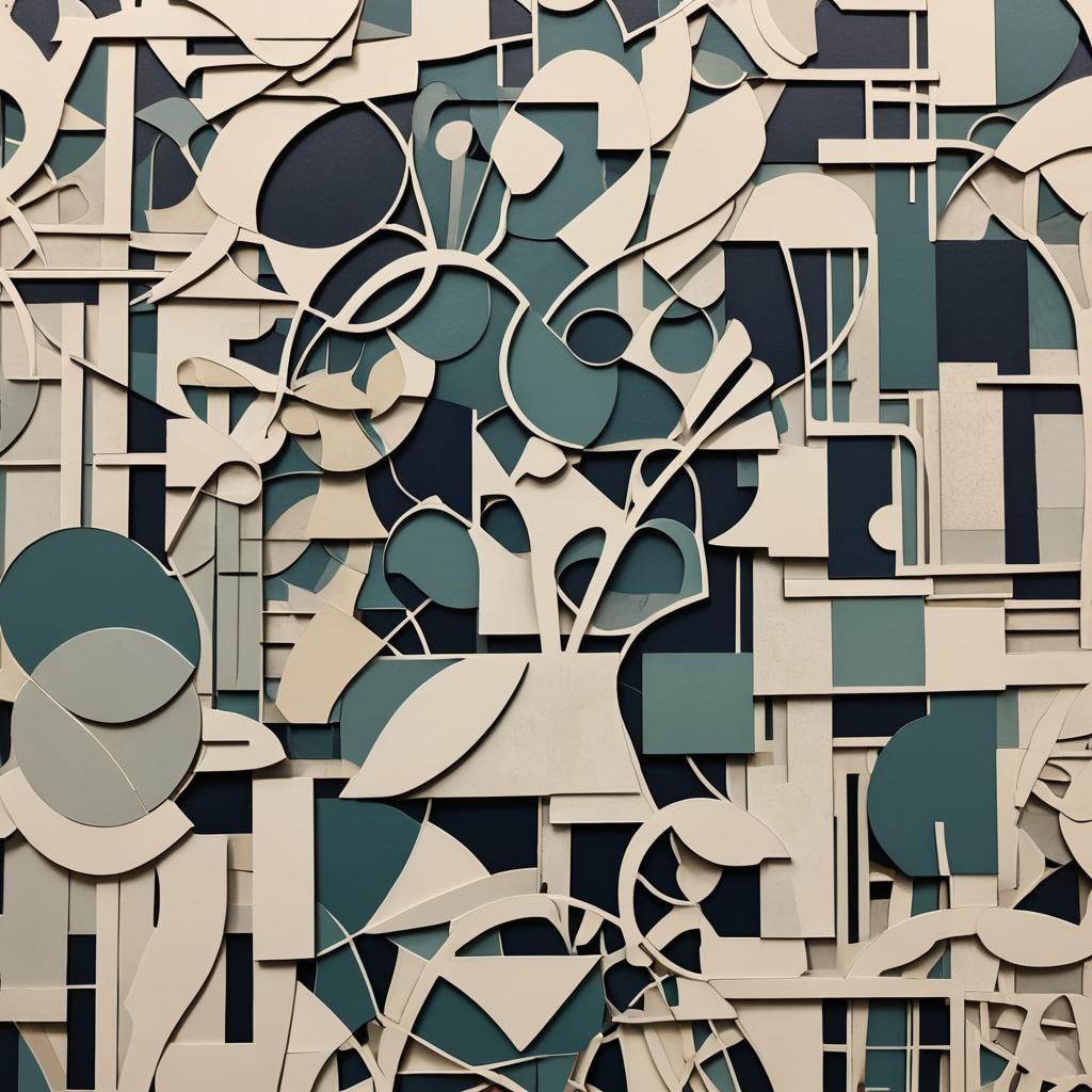 Bold Art Moderne Cutout Composition