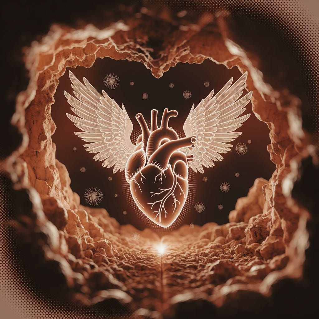 Luminous Briar Heart-Seraphim in Neo-Bubblecore Style