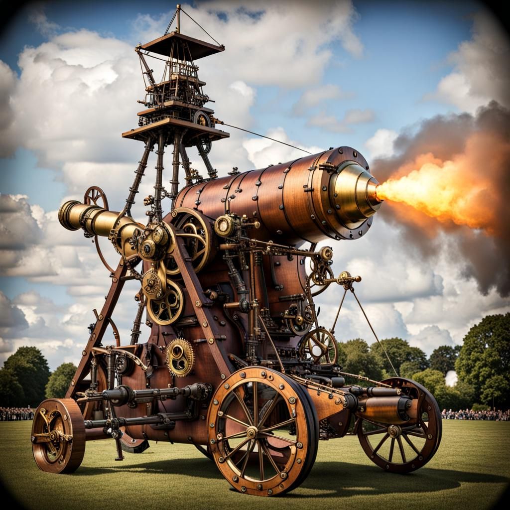 Steampunk trebuchet