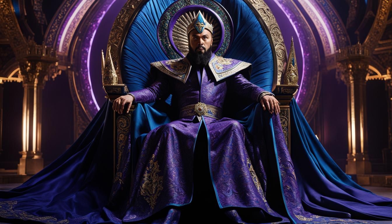 Ming the Merciless in Futuristic Throne Room