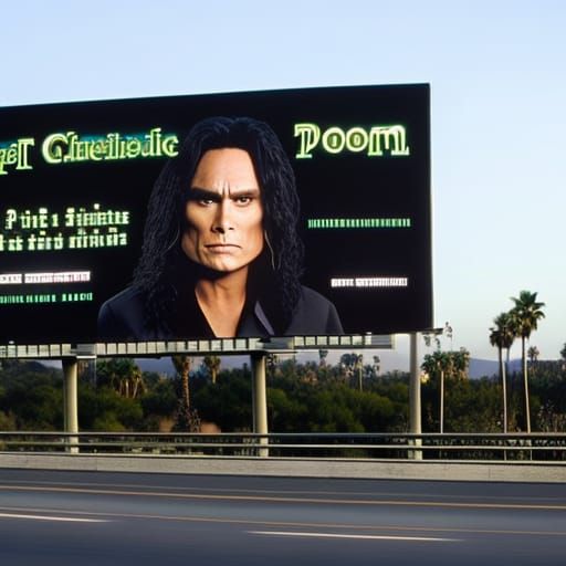 Los Angeles Billboard Promoting The Room, Digital Matte Pain...