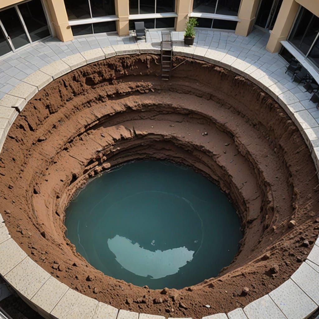 Ethereal Sinkhole Appears in Marriott Hotel