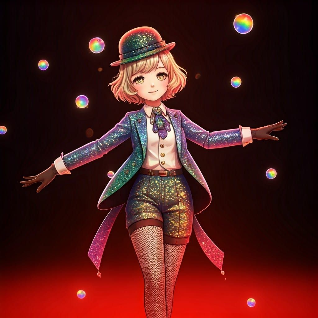 Elegant 1920s Businesswoman in Rainbow Opal Regalia