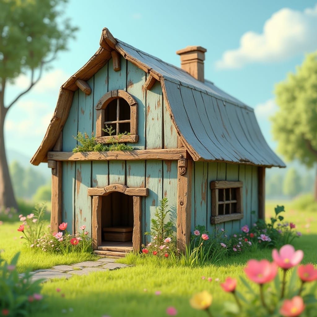 cat house made of old shiplap barn siding into dairy barn shaped cat house
 10 layers optimize layering still motion eff...