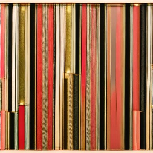 Patchwork of Metallic Discs in Gelato Colors