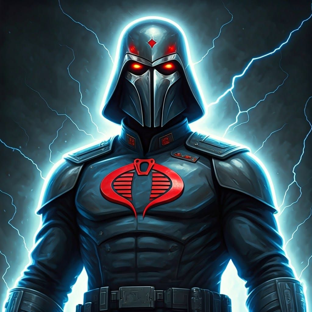 Cobra Commander Wields Electric Energy