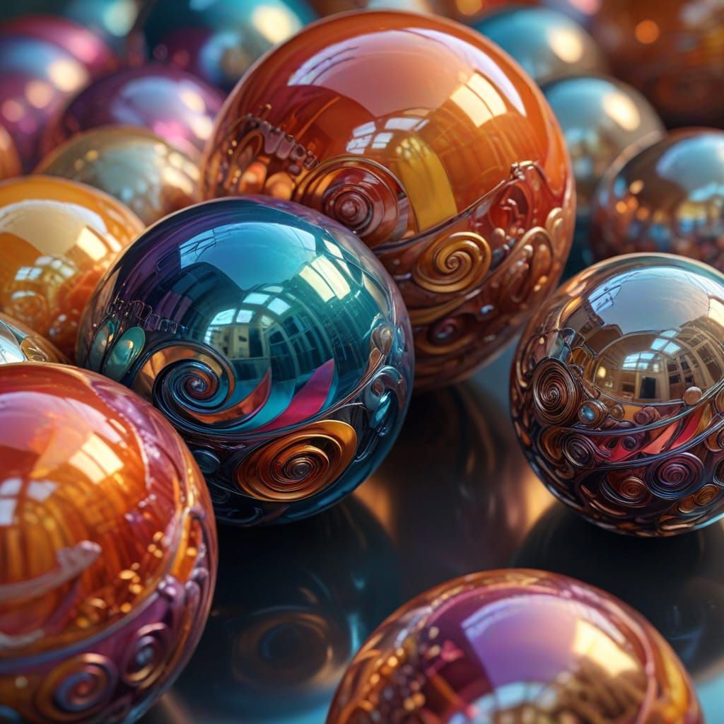 Vibrant Checkerboard Spirals in Warm Light