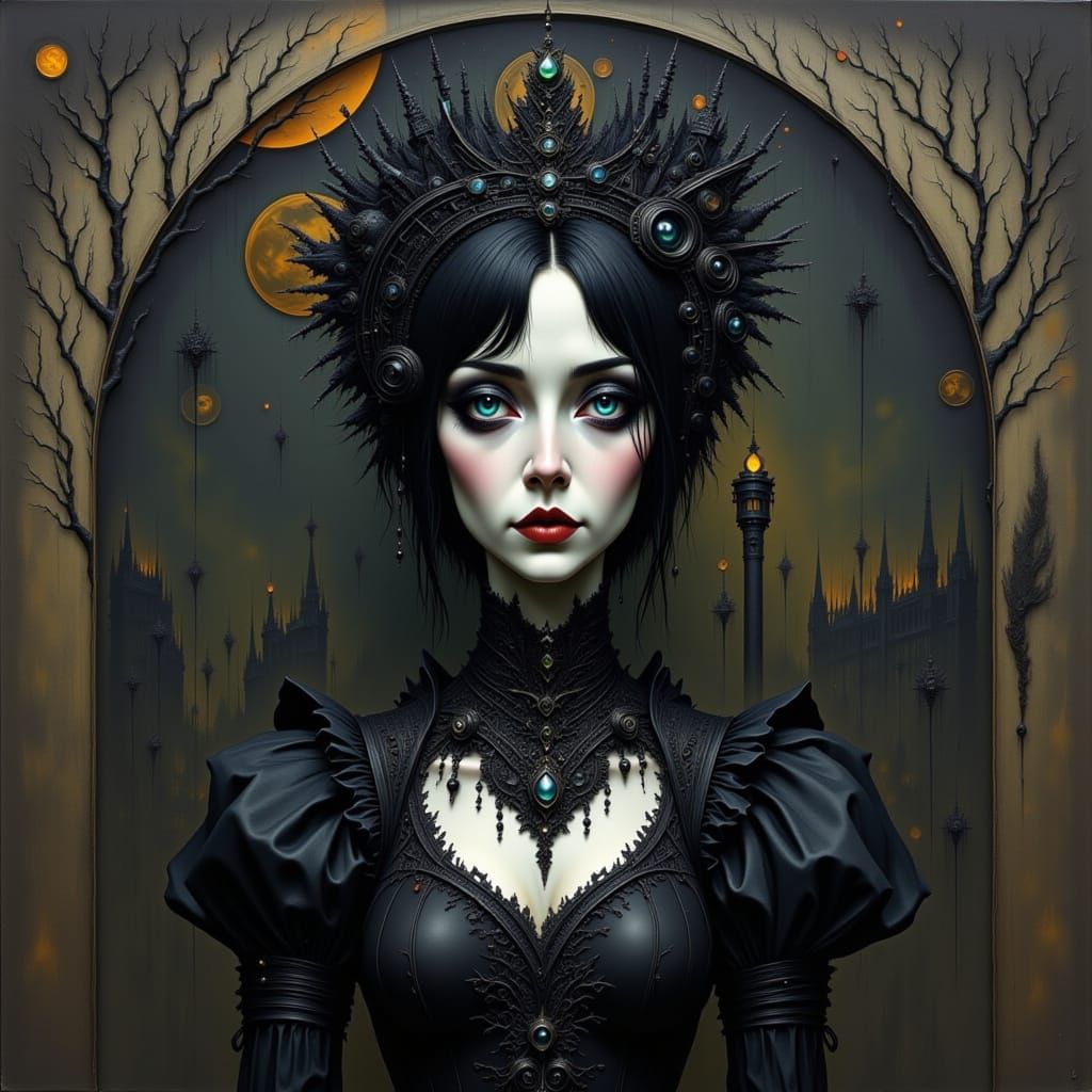 Gothic Beauty in Victorian Style