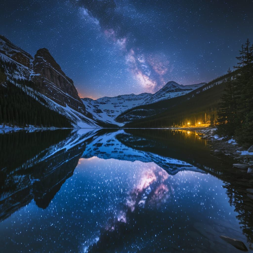 The lake at night