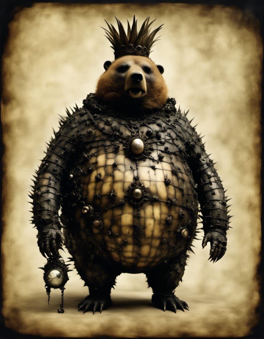 Gothic Pineapple Bear Microphotograph