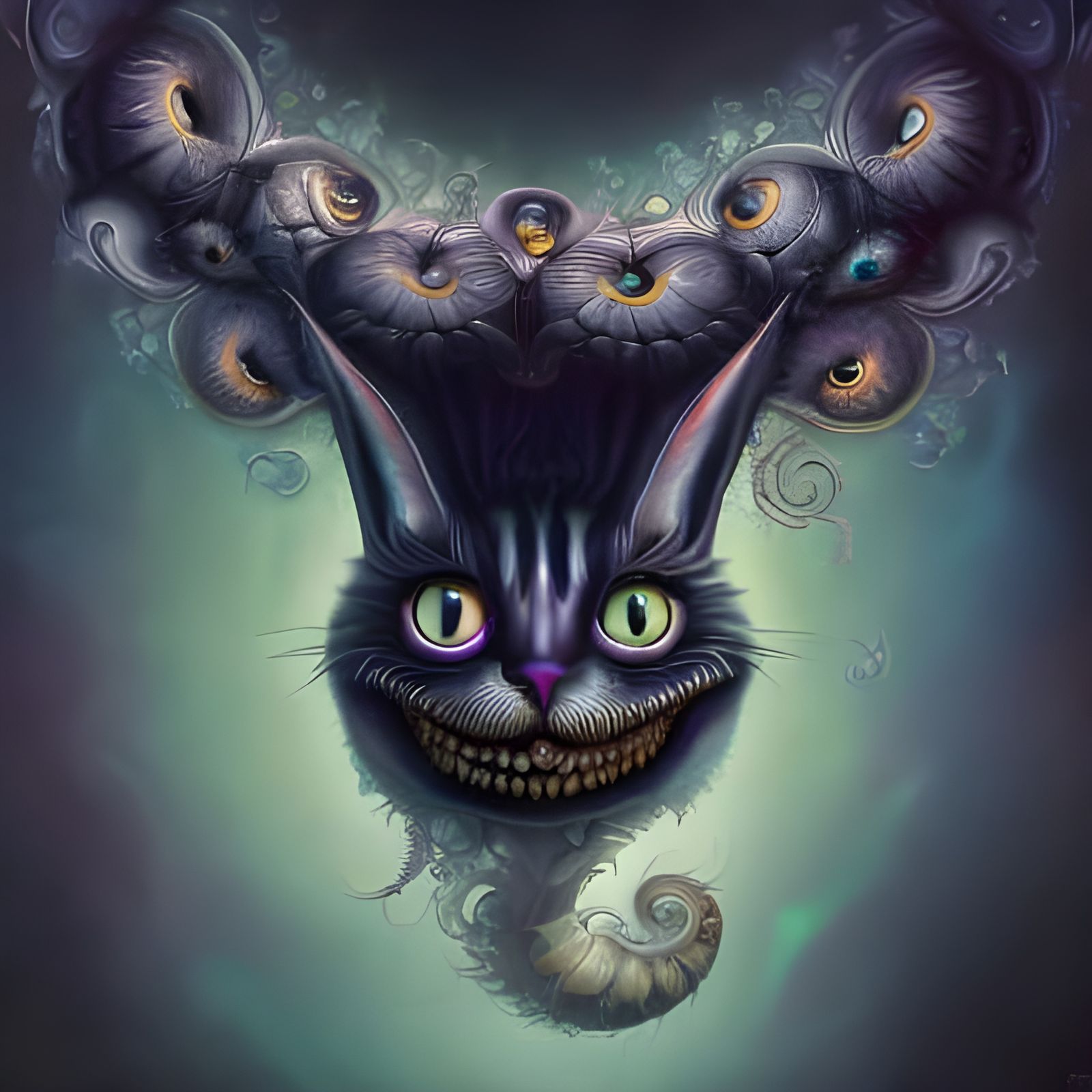 Surreal Photorealistic Steampunk Dreamscape with Fractal Det...