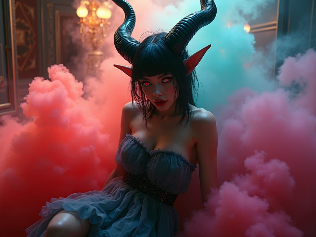 Glamorous Goblin Elf in a Psychotropic Ballroom