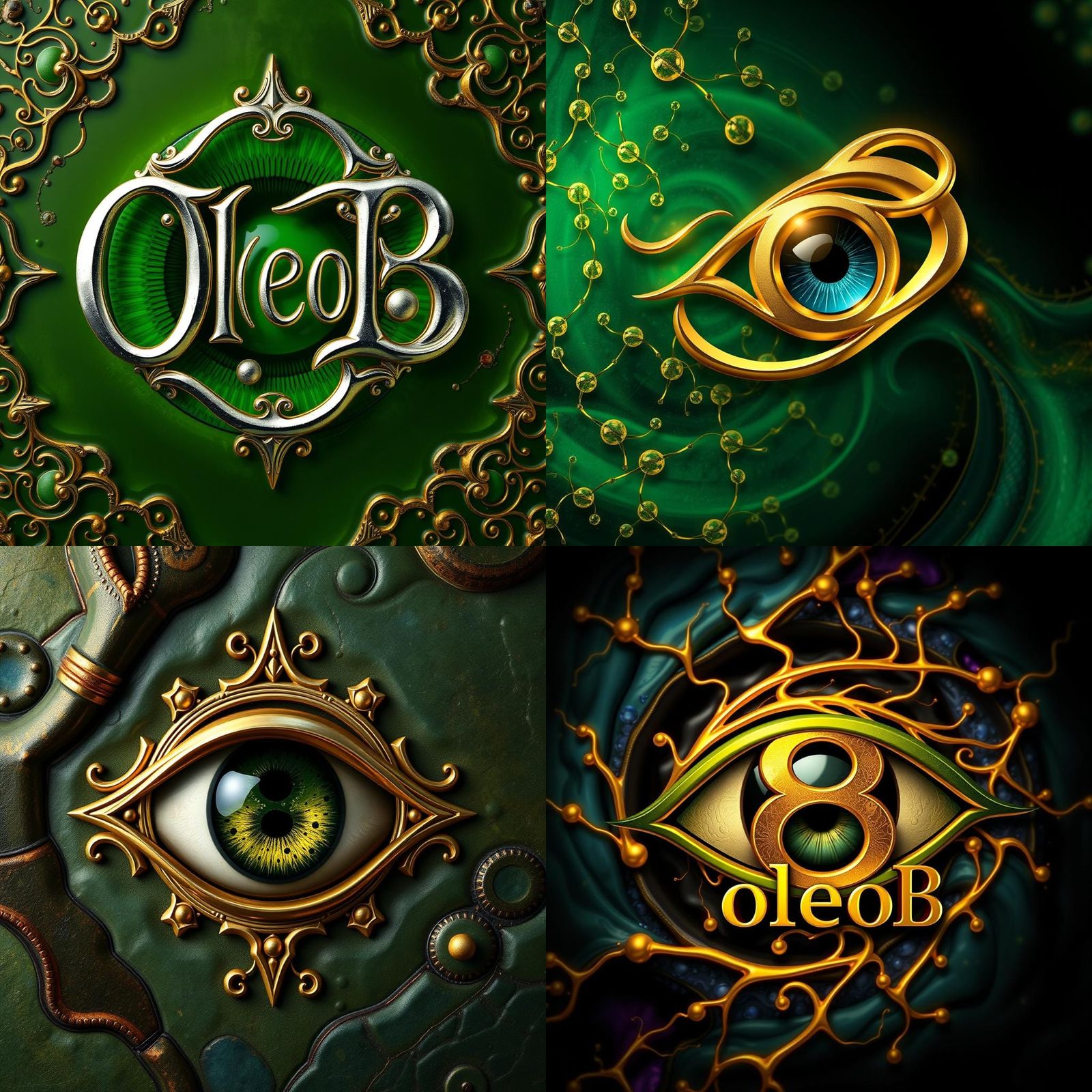 Olive Eye Logo in Salvador Dali Style