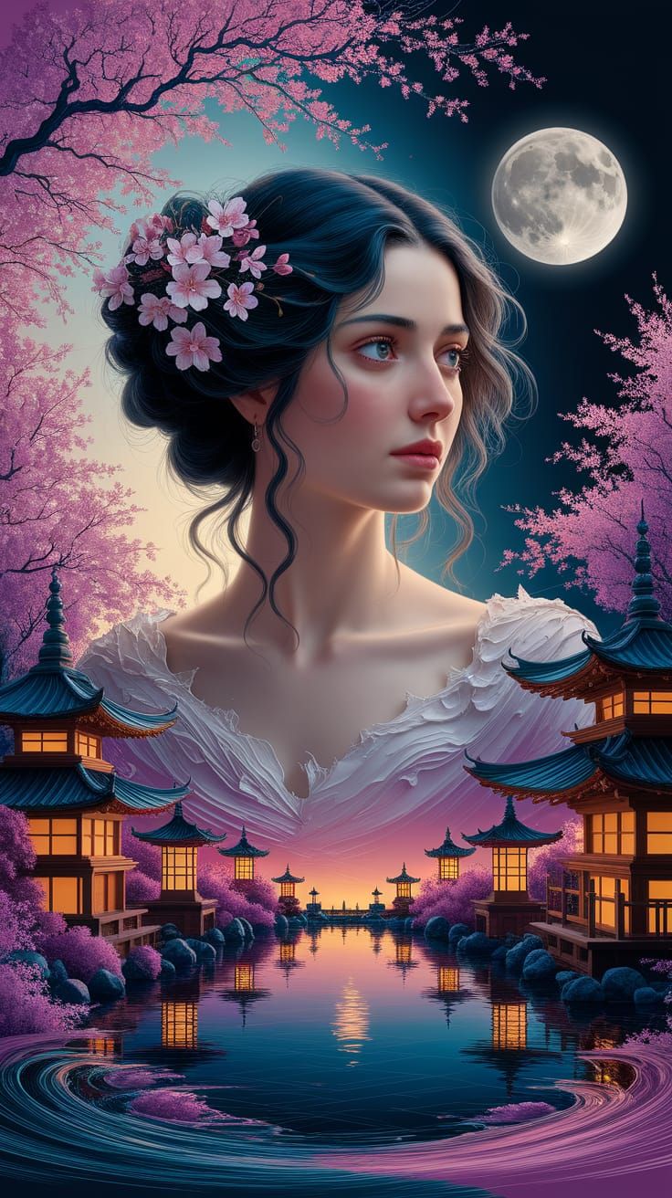 Esmir: A Classical Portrait in Japanese Landscape