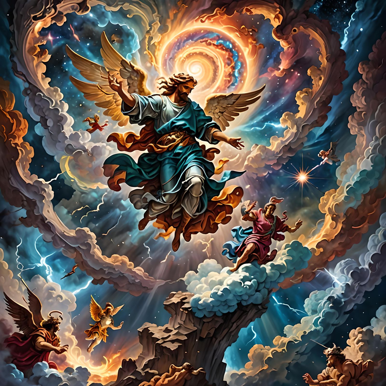 Inspired by Michelangelo's painting of the Sistine Chapel ceiling